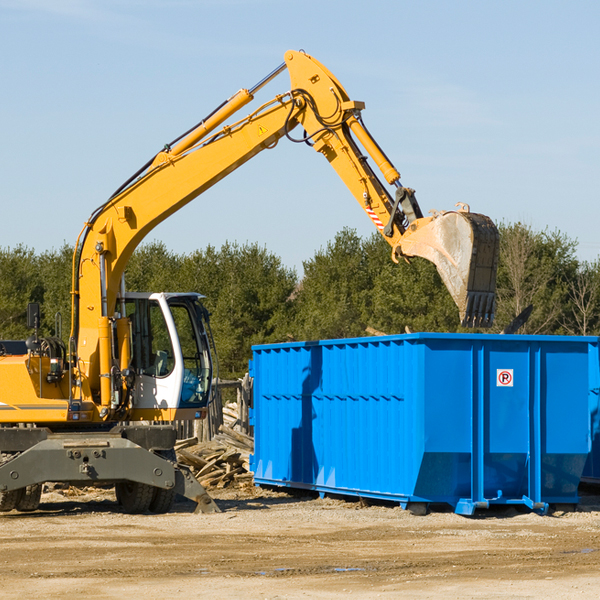 are there any restrictions on where a residential dumpster can be placed in Brooksville Maine